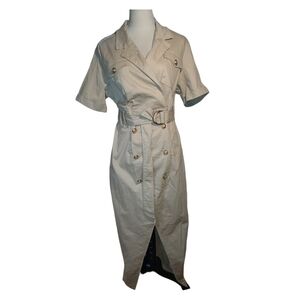 NWT Classic Tan Maxi Shirtdress XL